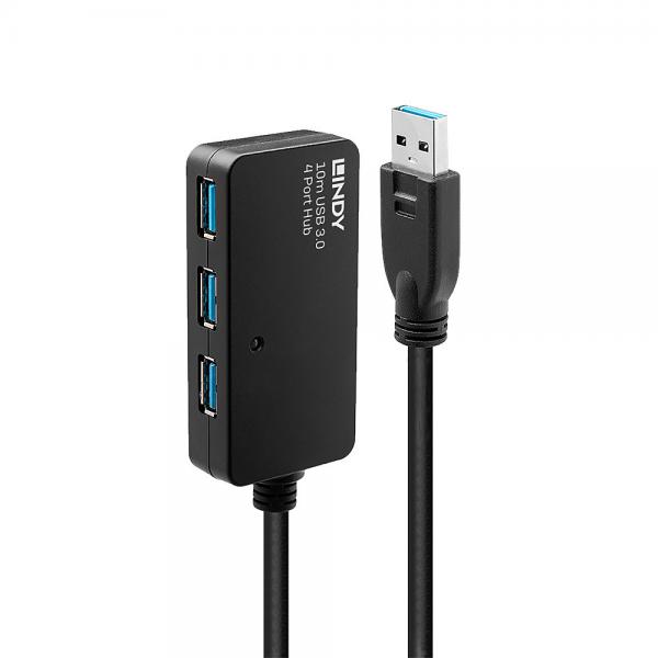 Prolunga Attiva USB 3.0 con Hub Pro, 10m