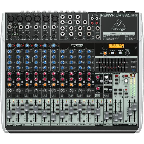 Behringer QX1832USB mixer audio 18 canali