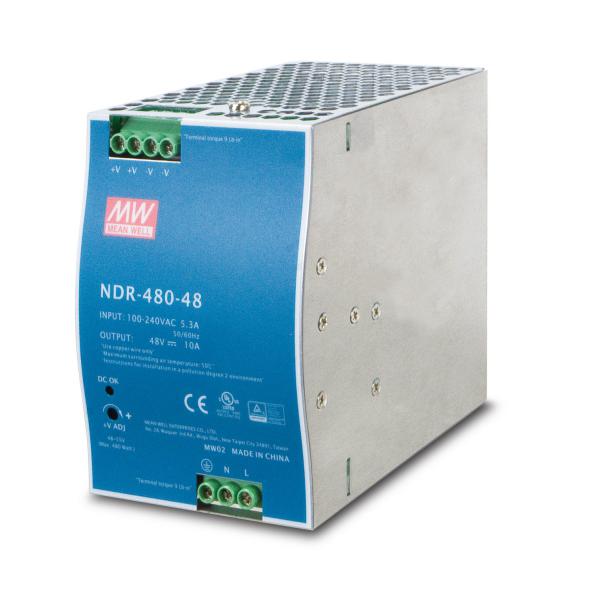 PLANET PWR-480-48 alimentatore per computer 480 W Blu, Grigio (48V, 480W Din-Rail Power - Supply [NDR-480-48, adjustable - 48-56V DC Output] - Warranty: 36M)