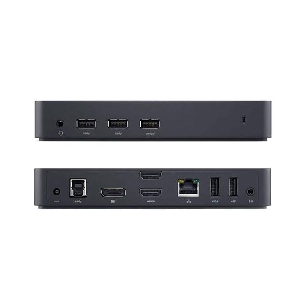 DELL 452-BBOQ replicatore di porte e docking station per laptop Cablato USB 3.2 Gen 1 [3.1 Gen 1] Type-A Nero (USB 3.0 Ultra HD Triple Video Dock D3100 includes power cable. For UK,EU,US.)