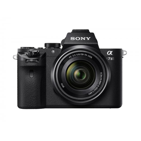 Sony Î± Alpha 7 II, fotocamera mirrorless con obiettivo 28-70mm, attacco E, sensore full-frame, 24.3 MP (Sony Alpha 7 II Full-Frame Mirrorless Camera with Sony 28-70 mm f/3.5-5.6 Zoom Lens [ 24.3 Megapixels 5-axis in-body optical image)