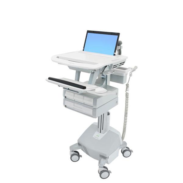 Ergotron Styleview Multimedia Cart Alluminio, Grigio, Bianco Computer Portatile