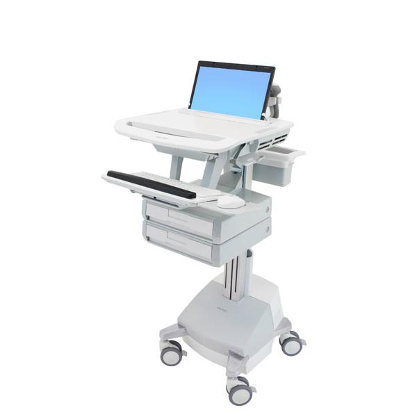 Ergotron Styleview Multimedia Cart Alluminio, Grigio, Bianco Computer Portatile