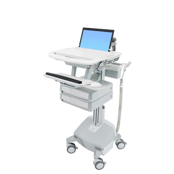 Ergotron Styleview Multimedia Cart Alluminio, Grigio, Bianco Computer Portatile