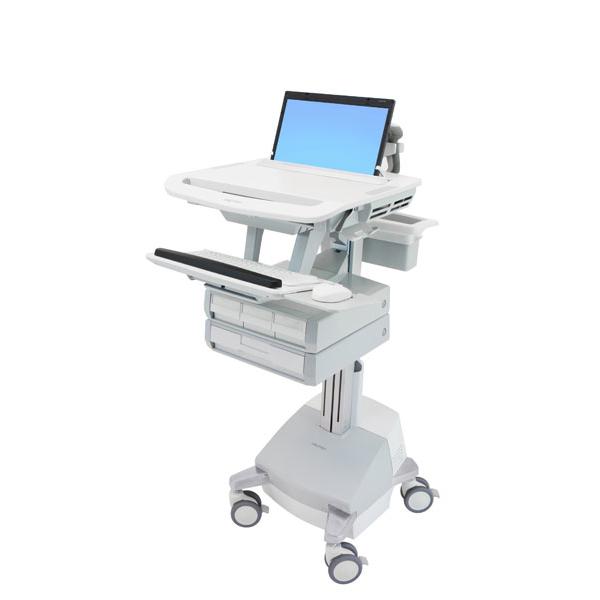 Ergotron Styleview Multimedia Cart Alluminio, Grigio, Bianco Computer Portatile