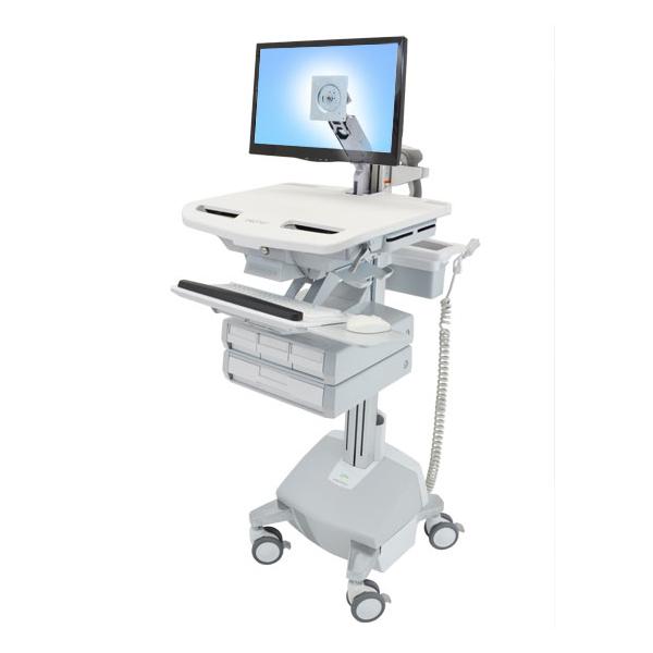 Ergotron Styleview Multimedia Cart Aluminium,grey,white Flat Panel