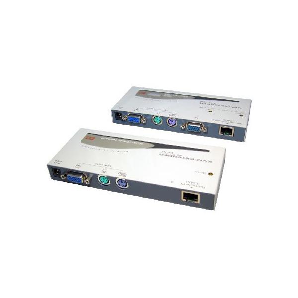 Cables Direct KVM-VGACAT5 Bianco switch per keyboard-video-mouse [kvm] (KVM Extender Over Cat5e - SVGA & PS/2)