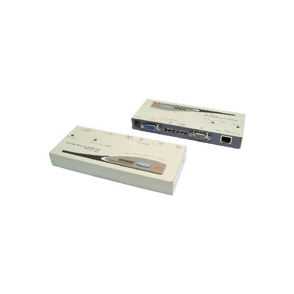 Cables Direct KVM-USBCT5 switch per keyboard-video-mouse [kvm] Bianco (KVM Extender Over Cat5e - SVGA & USB)