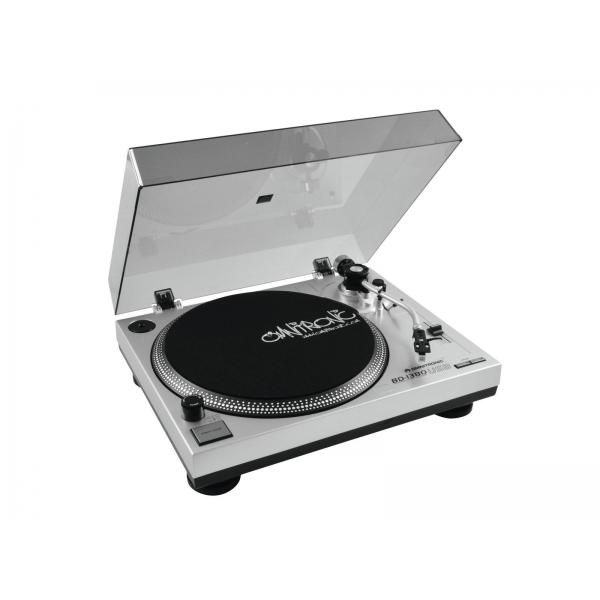 Omnitronic 10603043 giradischi per DJ Piatto per DJ con trasmissione a cinghia Argento