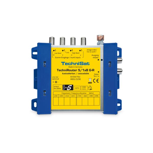 Technisat Technirouter 5/1x8 G-R Blu, Giallo