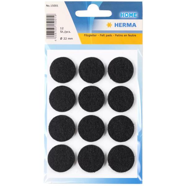 Herma Vario - puder - sort [pakke med