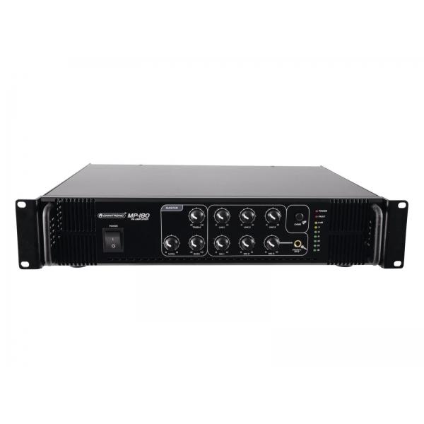 Omnitronic 80709630 amplificatore audio Resa/fase Nero
