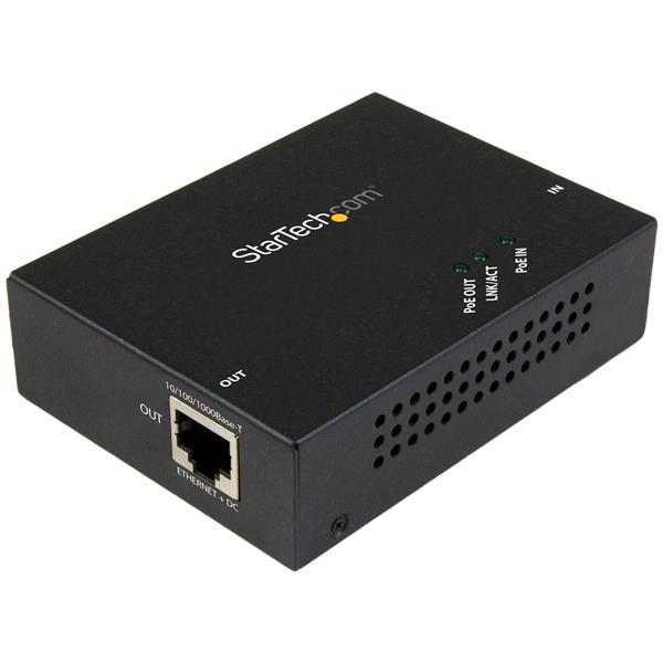 StarTech.com Extender Gigabit ad 1 porta PoE+ Power over Ethernet - 802.23af - 100m (POE RANGE EXTENDER GIGABIT - POWER OVER ETHERNET REPEATER)