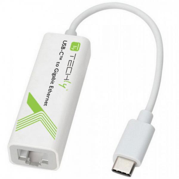 Techly Cavo Convertitore Adattatore da USB-C™ M a Gigabit Ethernet