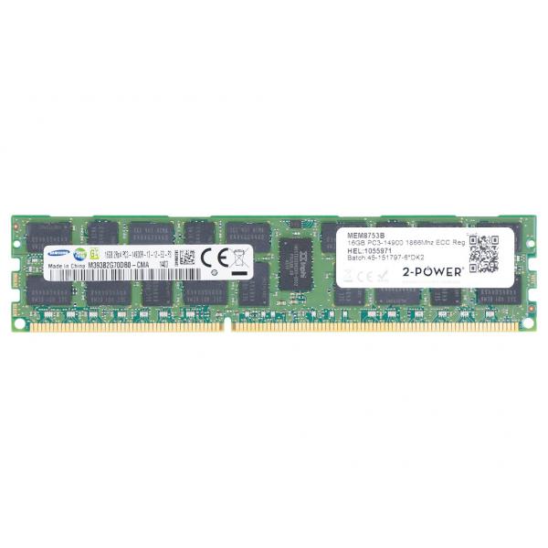 2-Power MEM8753B memoria 16 GB DDR3L 1866 MHz Data Integrity Check [verifica integritÃ  dati] (16GB DDR3 1866MHz ECC Reg RDIMM)