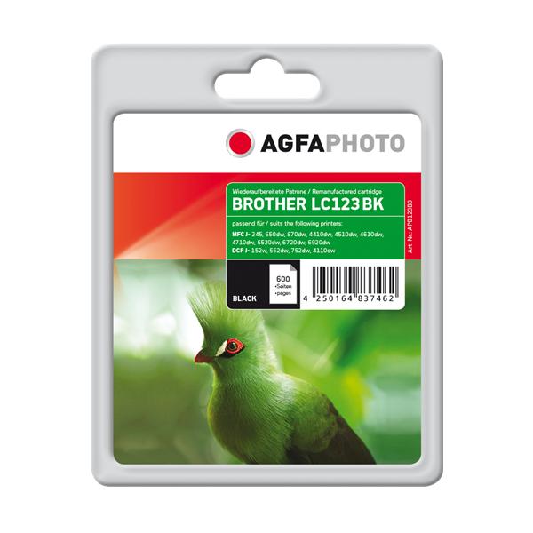 AgfaPhoto APB123BD cartuccia d'inchiostro Nero