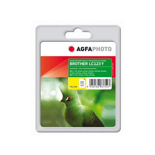 AgfaPhoto APB123YD cartuccia d'inchiostro 1 pz Giallo