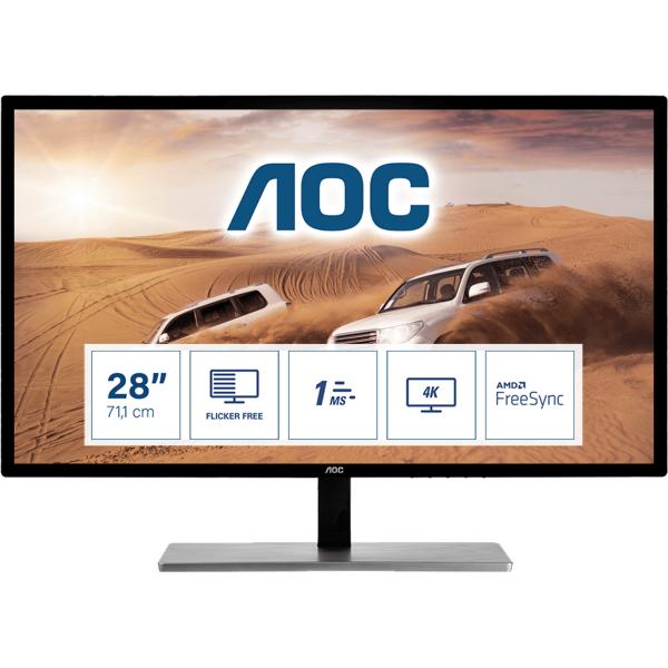 AOC Value-line U2879VF monitor piatto per PC 71,1 cm (28") 3840 x 2160 Pixel 4K Ultra HD L...