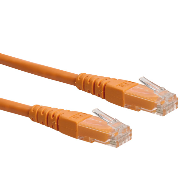ROLINE CAVO UTP PATCHCORD CAT.6/CLASS E, ARANCIO, 0.5M