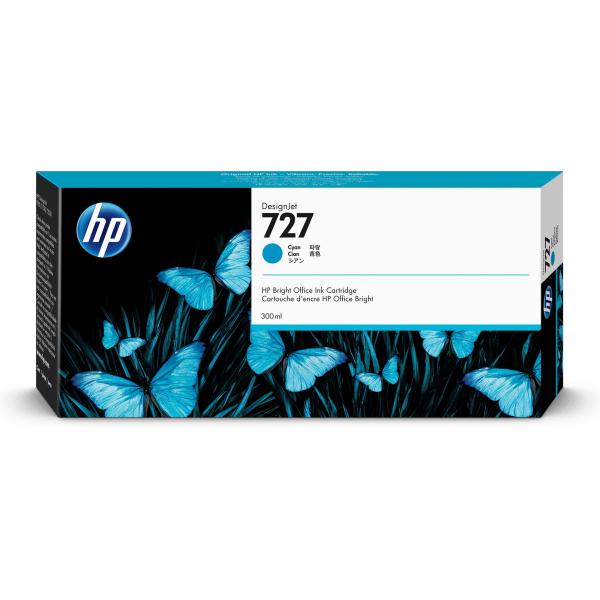 HP Cartuccia inchiostro ciano DesignJet 727, 300 ml