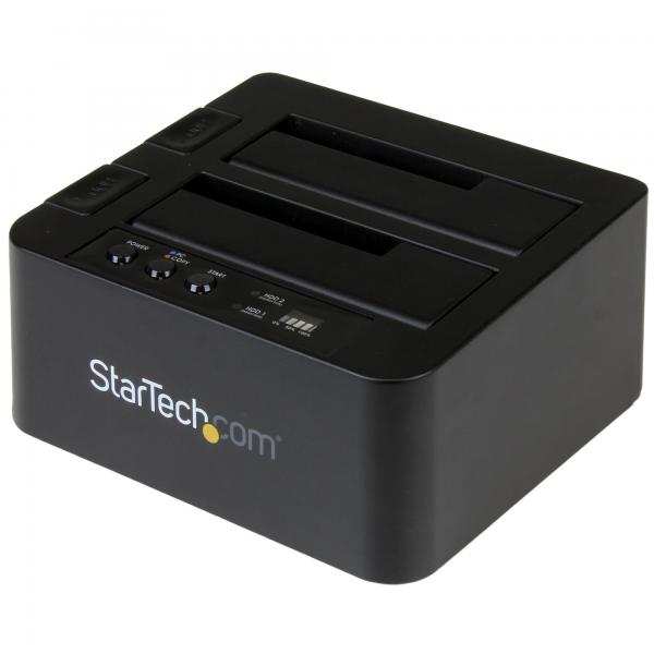 StarTech.com Dock Duplicatore autonomo USB 3.1 (10Gbps) per SATA SSD/HDD da 2,5" & 3,5" - Duplicatore fast-speed 28GB/min