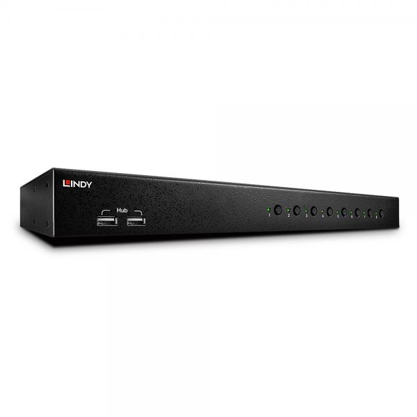 Switch KVM DVI-I Single Link, USB 2.0 & Audio, 8 Porte