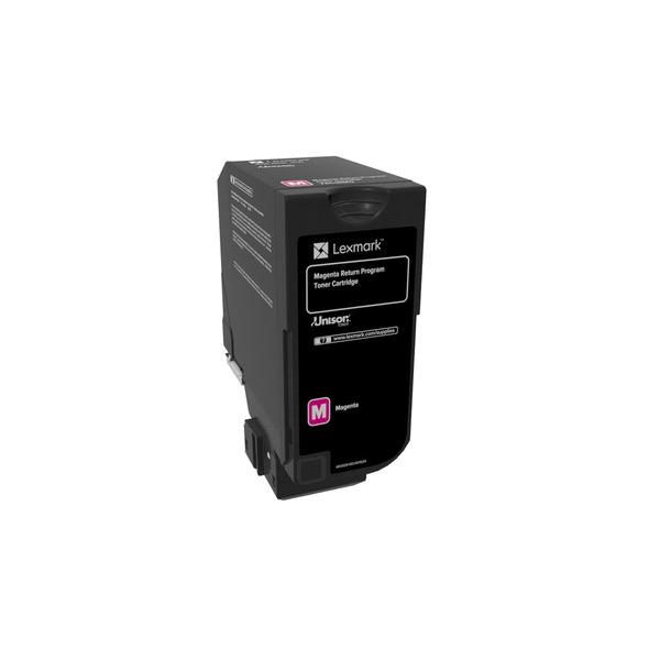 Lexmark 74C20M0 cartuccia toner 1 pz Originale Magenta