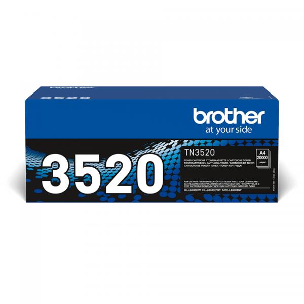 Brother TN-3520 cartuccia toner 1 pz Originale Nero (Brother TN3520 - Nero - originale - cartuccia toner - per Brother HL-L6400, MFC-L6900, MFC-L6970)