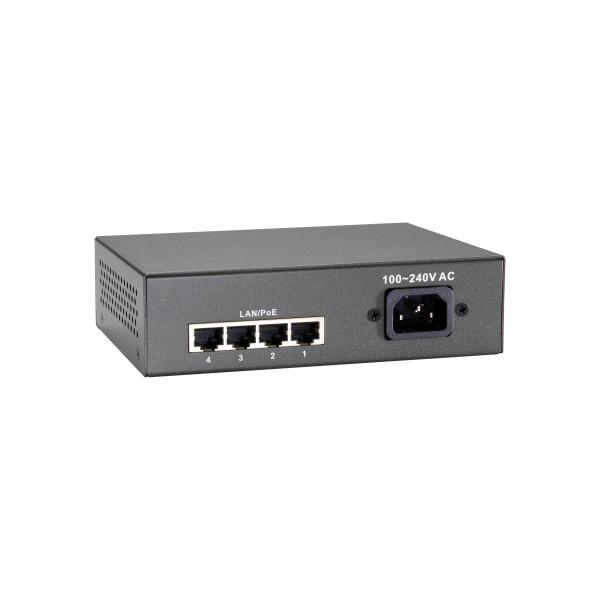 LevelOne FEP-0511 Fast Ethernet (10/100) Grigio Supporto Power over Ethernet (PoE)