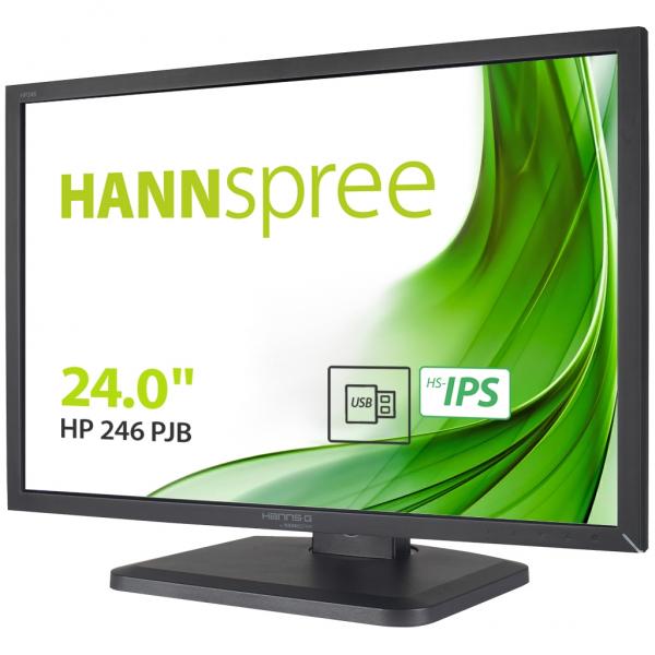 Hannspree HP246PJB LED display 61 cm [24] 1920 x 1200 Pixel Full HD Nero (24? FHD IPS HDMI DP MTR HEIGHT ADJ)