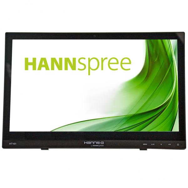 Hannspree HT161HNB Monitor PC 39,6 cm [15.6] 1366 x 768 Pixel HD LED Touch screen Da tavolo Nero (15.6IN HT161HNB LED 1366X768 - 500:1 VGA/HDMI 12MS 16:9)