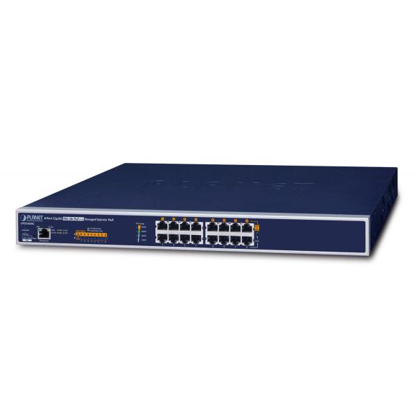 PLANET UPOE-800G switch di rete Gestito Gigabit Ethernet (10/100/1000) Supporto Power over Ethernet (PoE) Blu