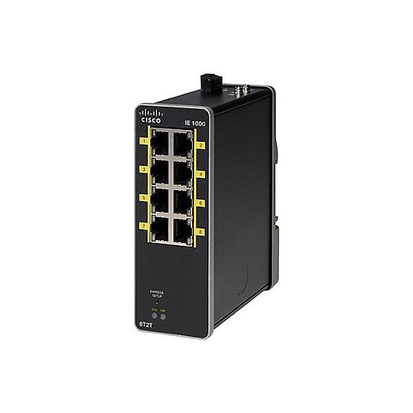 Cisco IE-1000-6T2T-LM switch di rete Gestito Fast Ethernet [10/100] Nero (IE-1000 GUI BASED L2 SWITCH - 8 FE COPPER PORTS)