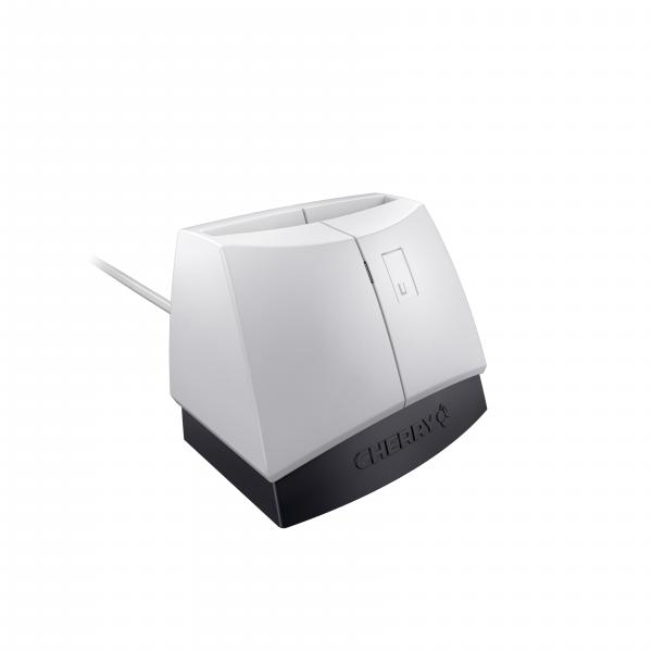 CHERRY SmartTerminal ST-1144 lettore di card readers USB 2.0 Nero, Grigio (CHERRY Smartcard Terminal ST-1144UB pale grey USB Contact Smart Card Terminal)