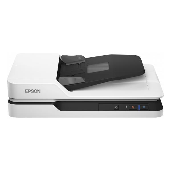 Epson WorkForce DS-1630 Scanner piano 600 x 600 DPI A4 Nero, Bianco (DS-1630 A4 Flatbed Document Scanner - A4 Flatbed Document Scanner 25ppm Colour 600 dpi 1 Year On-Site warranty)