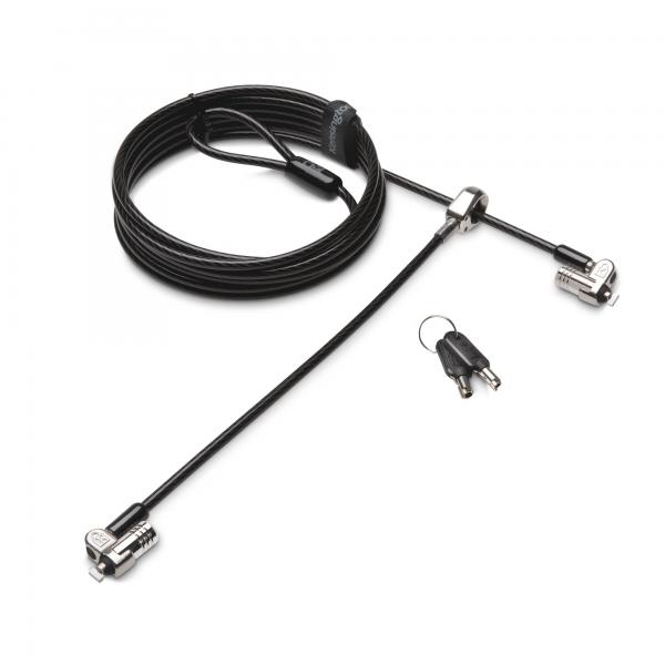 Kensington Doppio lucchetto per laptop con chiave MicroSaver 2.0 (Kensington K65048WW MicroSaver 2.0 Twin Head Keyed Laptop Lock)