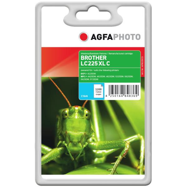 AgfaPhoto APB225CD cartuccia d'inchiostro Ciano