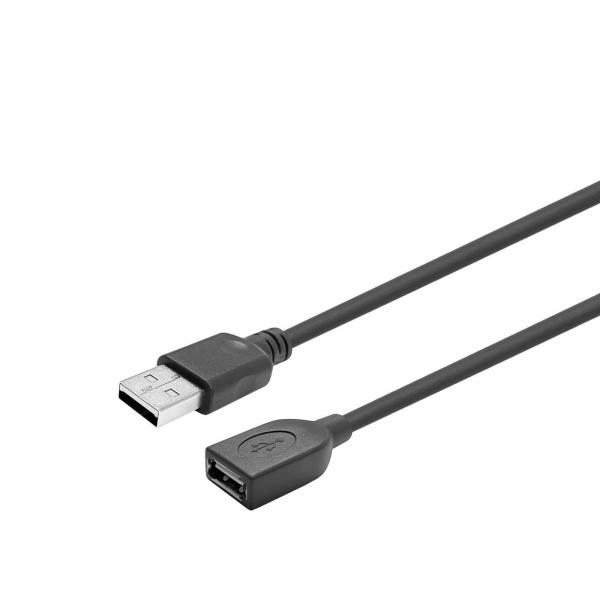 Vivolink PROUSBAAF20 cavo USB 20 m USB 2.0 USB A Nero, Trasparente (USB 2.0 ACTIVE CABLE A MALE - - A FEMALE . - Warranty: 144M)