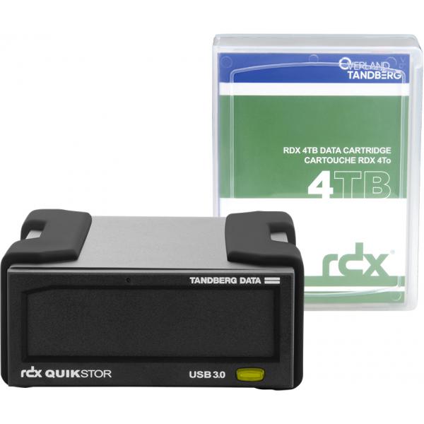 TANDBERG KIT DISPOSITIVO ESTERNO RDX USB3+ AUTOALIMENTATO CON CARTUCCIA BACKUP 4TB (SUPPORTO WINDOWS