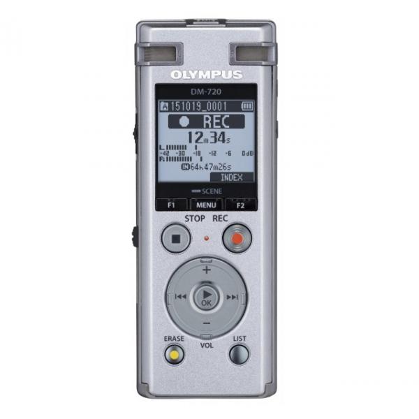Olympus DM-720 + AS-2400 Memoria interna Argento dittafono