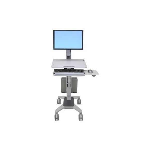 Ergotron WorkFit C-Mod, Single Display Sit-Stand Workstation 68,6 cm (27") Grigio