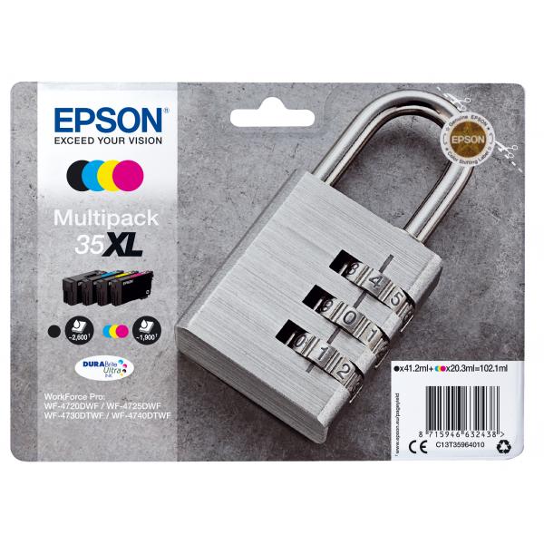 EPSON 35 XL MULTIPACK CARTUCCIA INK NERO + CIANO + MAGENTA + GIALLO