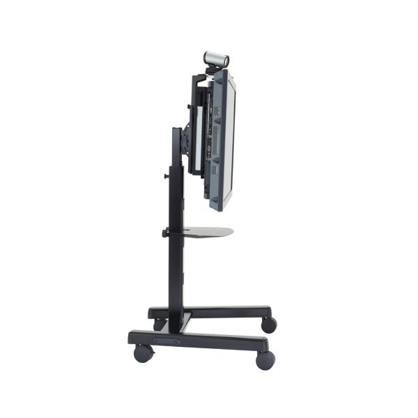 Chief PFCUB carrello e supporto multimediale Pannello piatto Carrello multimediale (CHIEFPFCUB - Flat panel single trolley height adjustable 42 - 71 max weight 90.7kg - Black)