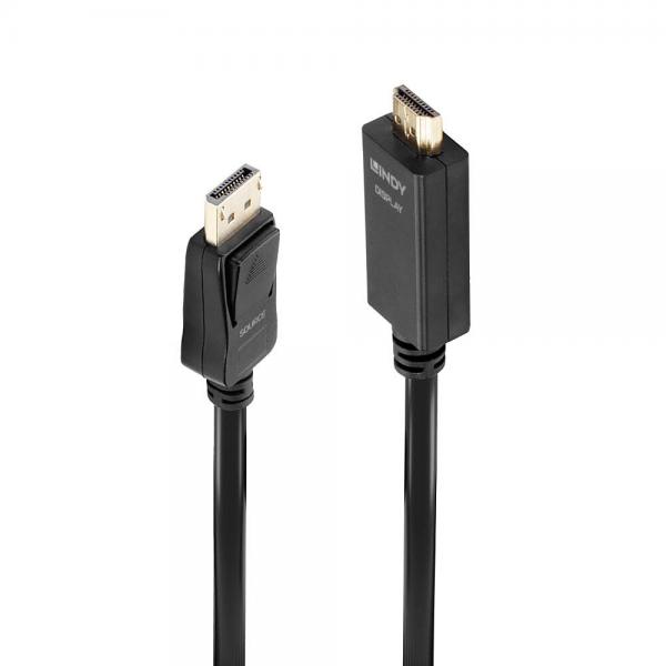 LINDY CAVO DISPLAYPORT/HDMI 4K30 (DP: PASSIVO) 0,5