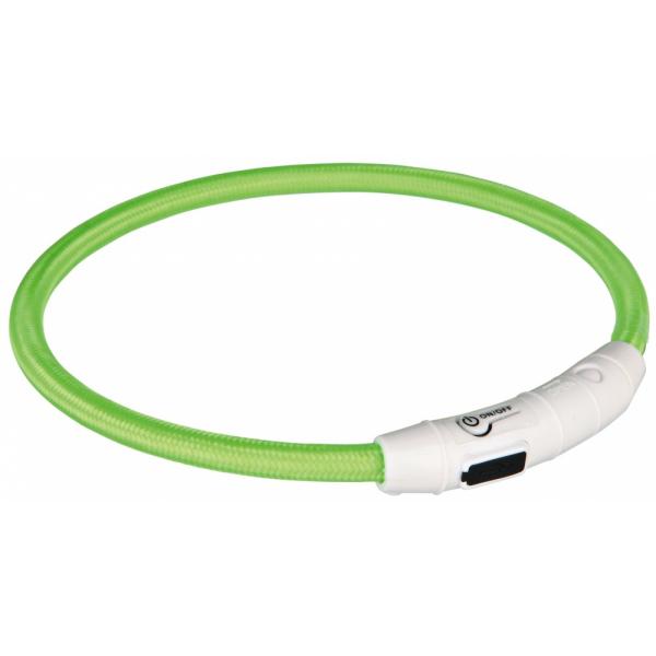 TRIXIE 12702 Verde Nylon, Poliuretano termoplastico (TPU) L-XL Cane Collare standard collare per animali