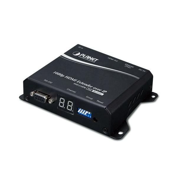 PLANET IHD-210PR moltiplicatore AV Ricevitore AV Nero (HDMI Extender Receiver over - IP with PoE - High Definition - Digital Signage - Warranty: 24M)