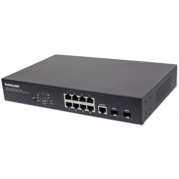 Intellinet 561167 Switch Di Rete Gestito Gigabit Ethernet (10/100/1000) Supporto Power Over Ethernet (poe) Nero