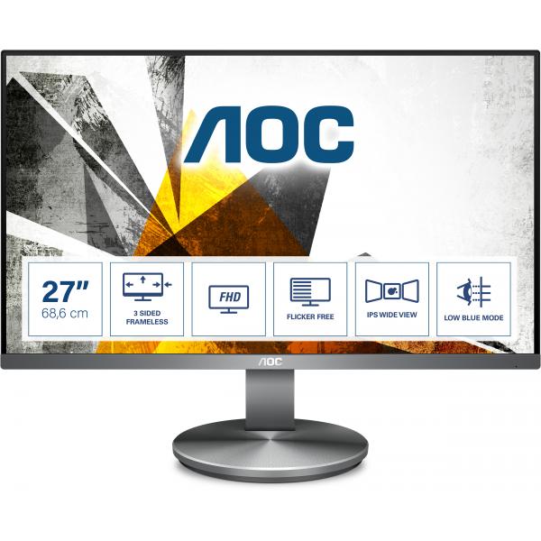AOC Value-line I2790VQ/BT monitor piatto per PC 68,6 cm (27") 1920 x 1080 Pixel Full HD LE...