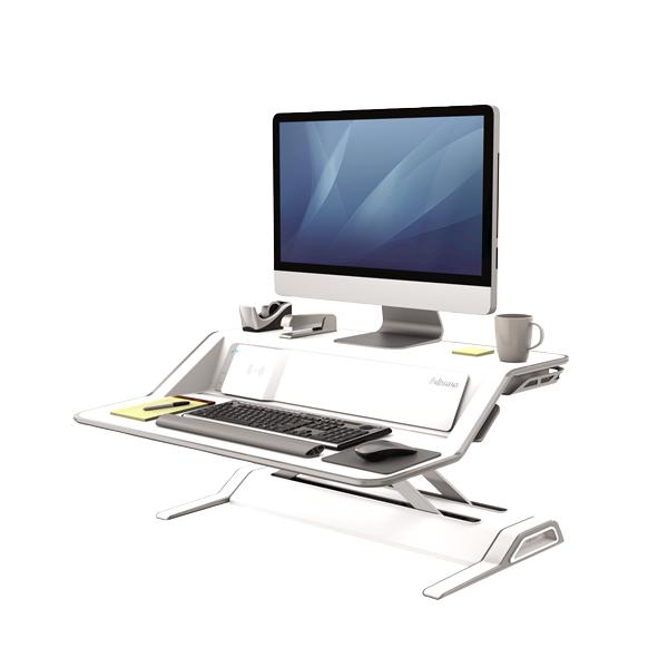 Fellowes Lotus DX (Fellowes 8081101 Lotus DX Sit-Stand Workstation - White)