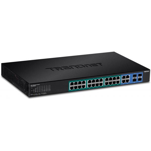 Trendnet TPE-5028WS switch di rete Gestito Gigabit Ethernet (10/100/1000) Nero 1U Supporto Power over Ethernet (PoE)
